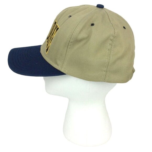 Notre Dame Fighting Irish NCAA Khaki & Blue Snapback Hat Cap - Picture 4 of 6